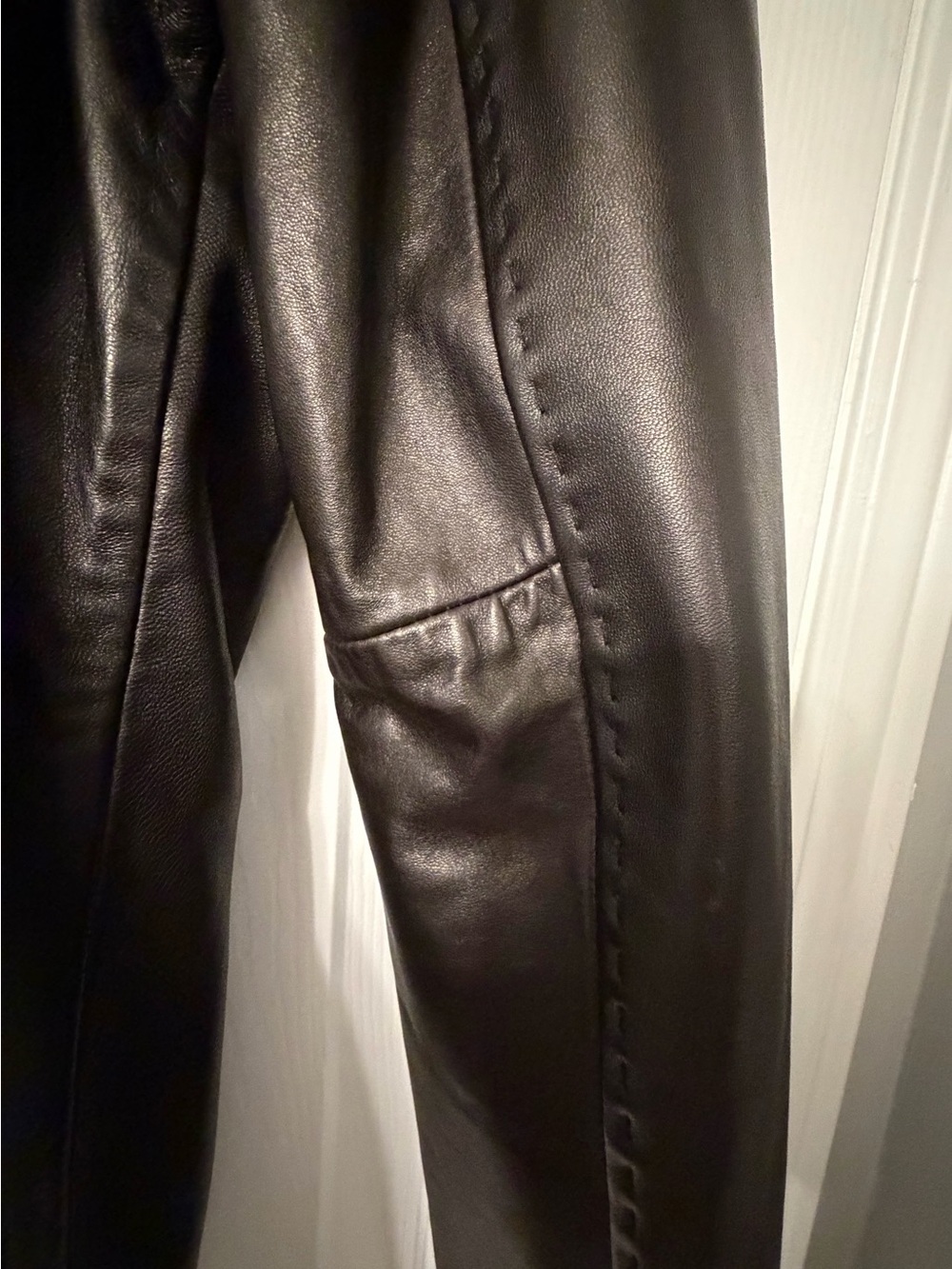 Danier Deep Brown Leather Notch-Lapel Blazer - Picture 10 of 15